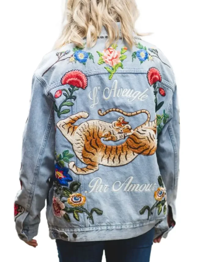 Elle Alessandro Michele Denim Jacket - Trendy Leather Jackets