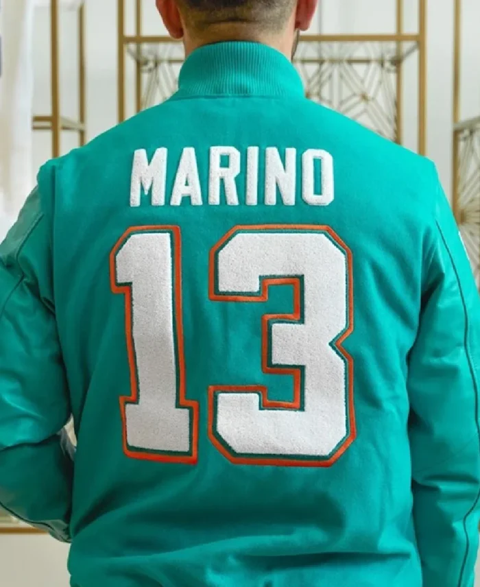 HOMAGE x Starter Dan Marino GOAT Jacket Back - Trendy Leather Jackets