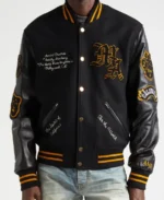 Lion west hollywood varsity jacket - Trendy Leather Jackets