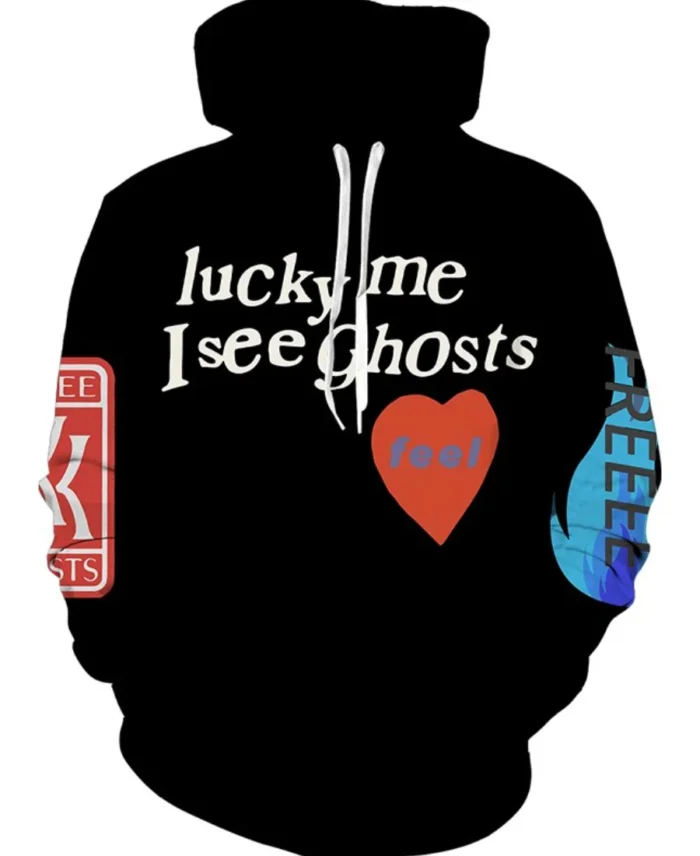 Lucky Me I See Ghosts Hoodie - Trendy Leather Jackets