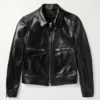 Men's Black Faux Leather Jacket - Trendy Leather Jackets - Trendy Leather Jackets