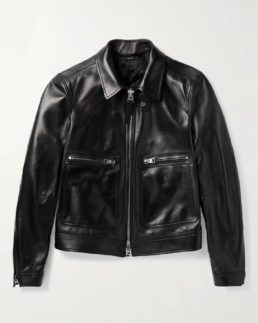 Men's Black Faux Leather Jacket - Trendy Leather Jackets - Trendy Leather Jackets