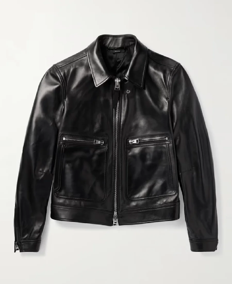 Men's Black Faux Leather Jacket - Trendy Leather Jackets - Trendy Leather Jackets