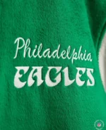 Mitchell & Ness Diana Eagles Varsity Jacket Design - Trendy Leather Jackets