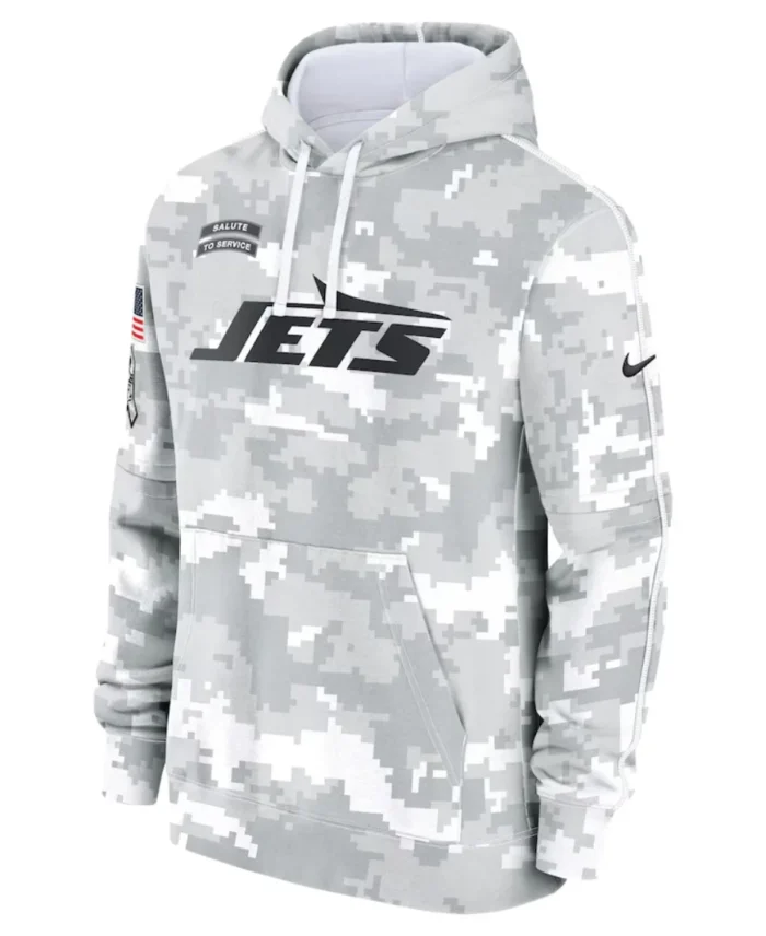 New York Jets Arctic Camo Hoodie FronT - Trendy Leather Jackets