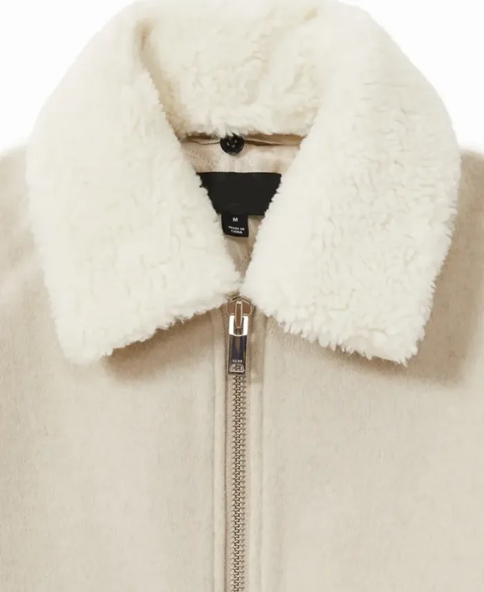 Reiss Andrew Wool Blend Jacket Collar - Trendy Leather Jackets