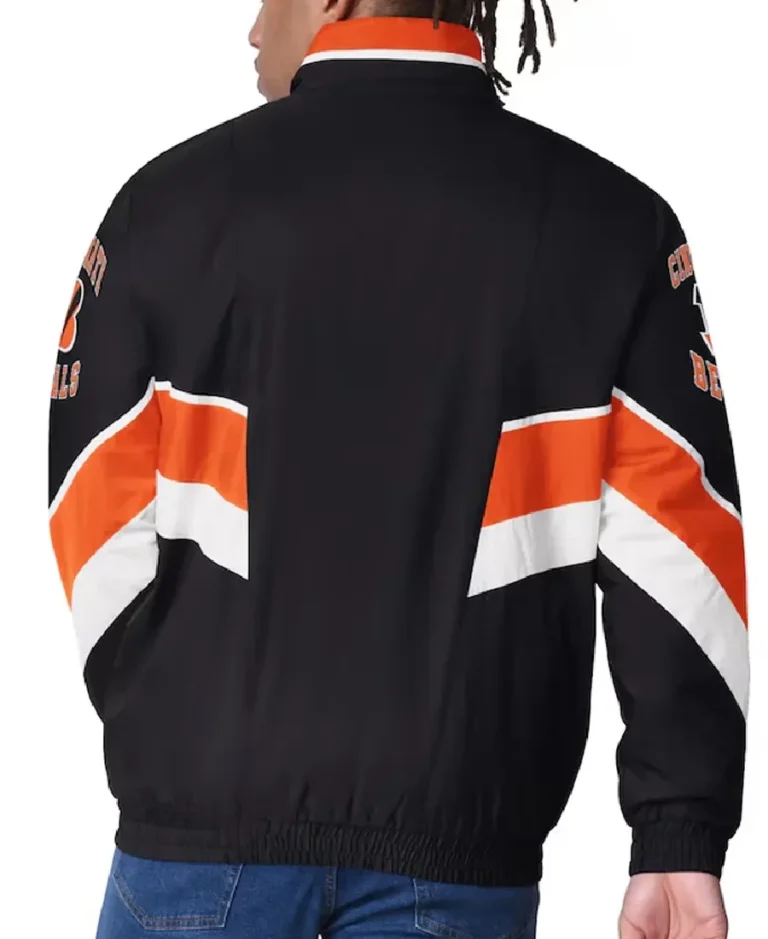 Shop The Cincinnati Bengals Captain Black Varsity Satin Jacket - Trendy Leather Jackets