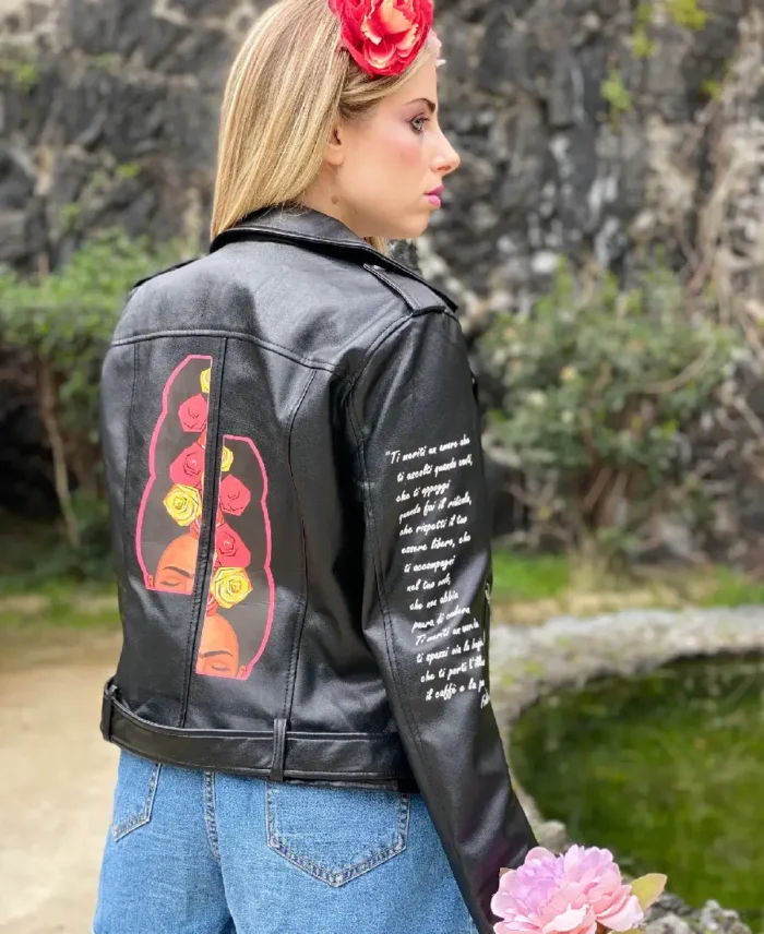 Shop The Frida Kahlo faux leather jacket - Trendy Leather Jackets