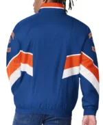 Shop The New York Knicks Captain Royal Varsity Satin Jacket - Trendy Leather Jackets