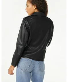 Shop The Scoop Women's Faux Leather Moto Jacket - Trendy Leather Jackets