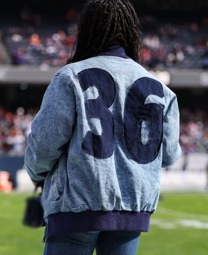 Shop The Simone Biles Owens 36 Denim Jacket - Trendy Leather Jackets