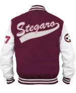 Shop The Soccer Stegaro Maroon Varsity Jacket - Trendy Leather Jackets