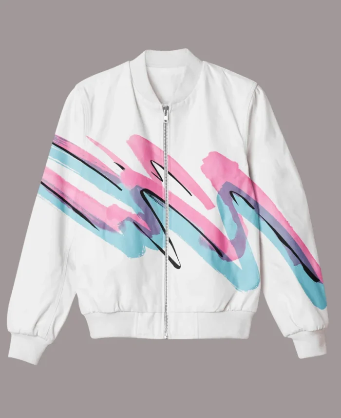 Smoothwave Bomber Jacket Front - Trendy Leather Jackets