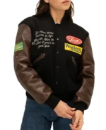 Women Cherry Rodeo Champ Varsity Jacket - Trendy Leather Jackets