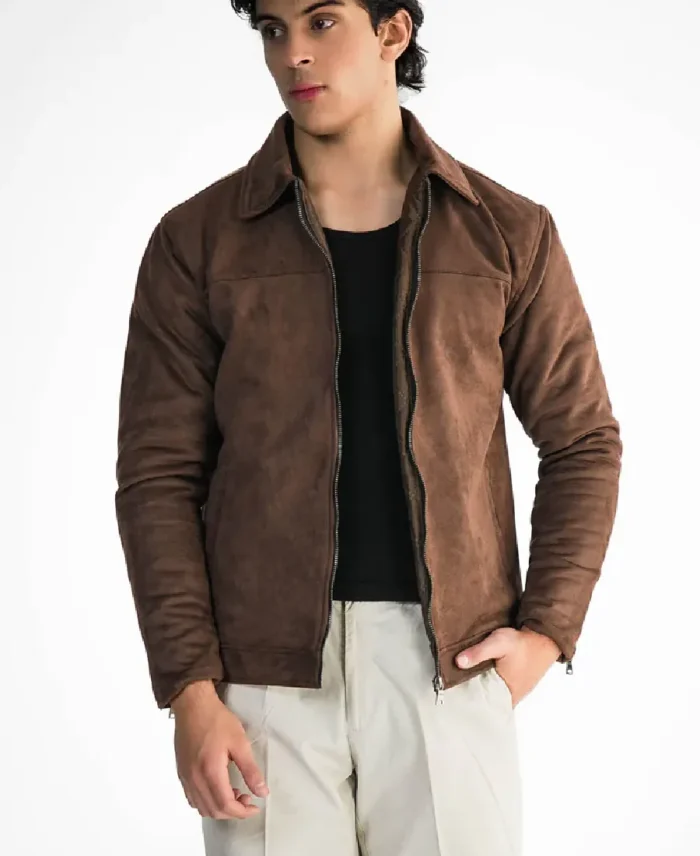 Avant Garde Suede Leather Brown Jacket - Trendy Leather Jackets