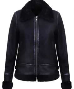Campinas Black B3 Sheepskin Leather Jacket - Trendy Leather Jackets