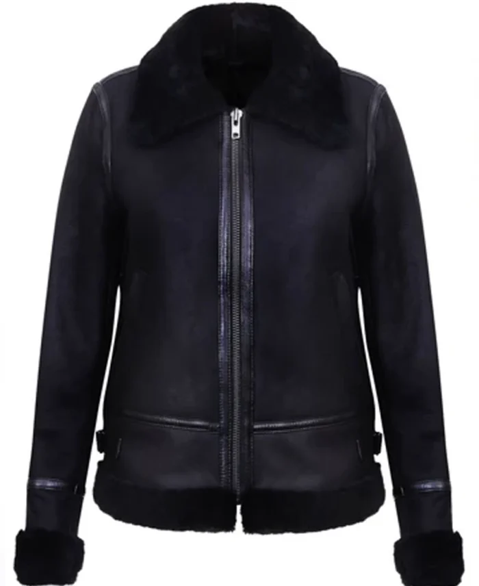 Campinas Black B3 Sheepskin Leather Jacket - Trendy Leather Jackets