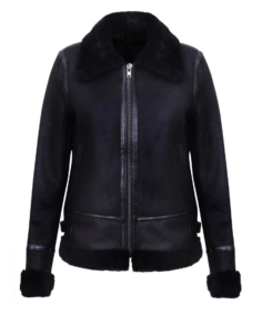 Campinas Navy B3 Sheepskin Leather Jacket