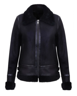 Campinas Navy B3 Sheepskin Leather Jacket