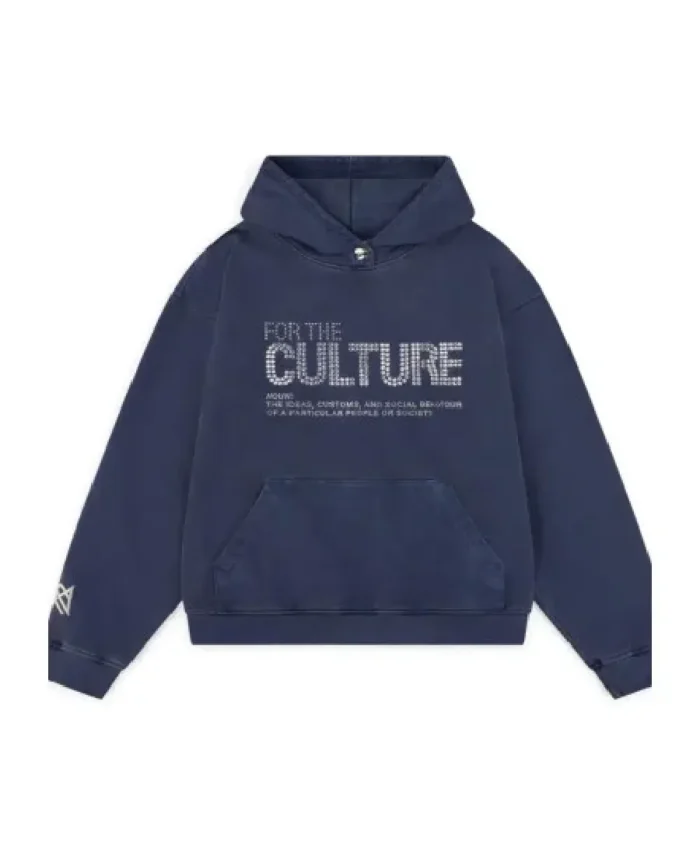 For The Culture Crystal Hoodie - Trendy Leather Jackets