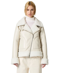 Iceberg Nappa Eco Shearling Leather Jacket