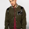 Men's Chest Badge Varsity Jacket