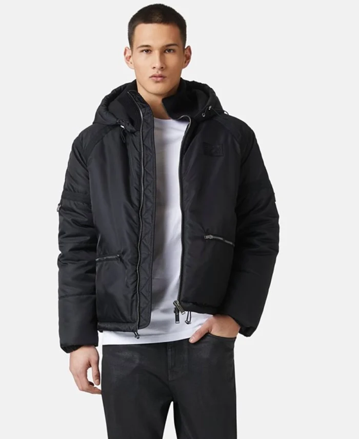 Men's Relaxed fit down jacket Front - Trendy Leather Jackets