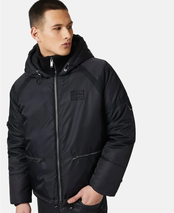 Men's Relaxed fit down jacket Side - Trendy Leather Jackets