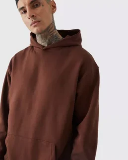 Men's Tall Oversized Homme Back Print Graphic Hoodie Front - Trendy Leather Jackets