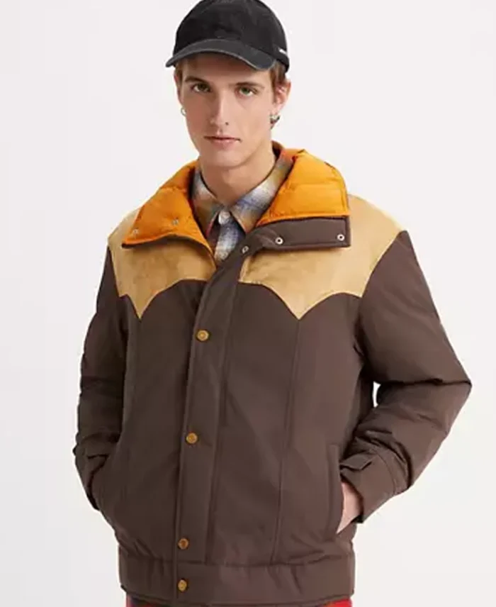 Men’s Western Style Puffer Jacket - Trendy Leather Jackets