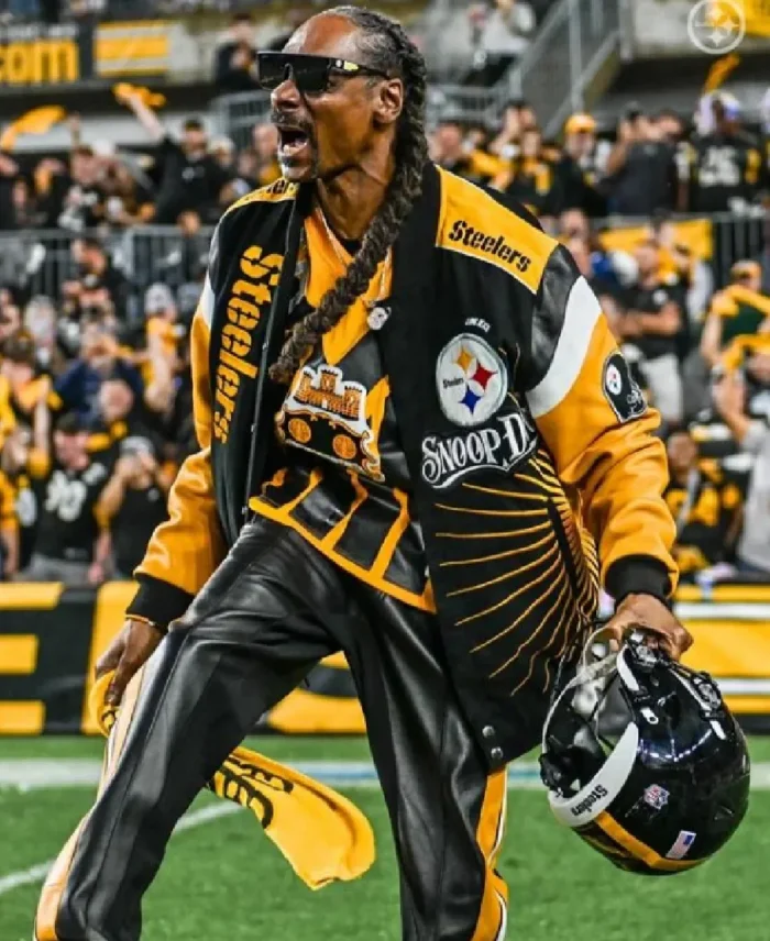 NFL Snoop Dogg Pittsburgh Steelers Varsity Jacket - Trendy Leather Jackets