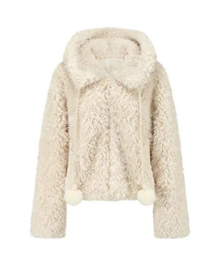 Shop The Berry Katie Rabbit Faux Fur Jacket - Trendy Leather Jacket