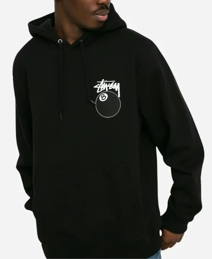 Shop The Stussy 8 Ball Black Hoodie - Trendy Leather Jackets