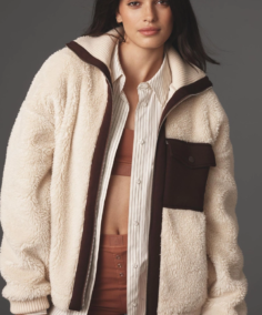 Women's Varley Sherpa Jacket - Trendy Leather Jackets