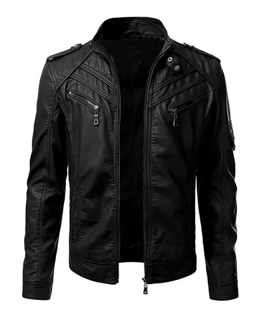 Men'S Retro Black Leather Jacket - Trendy Leather Jackets Men'S Retro Black Leather Jacket - Trendy Leather Jackets
