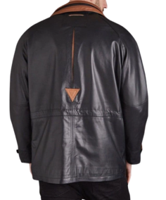 Wildwood Whisperer Black Leather Jacket Back - Trendy Leather Jackets