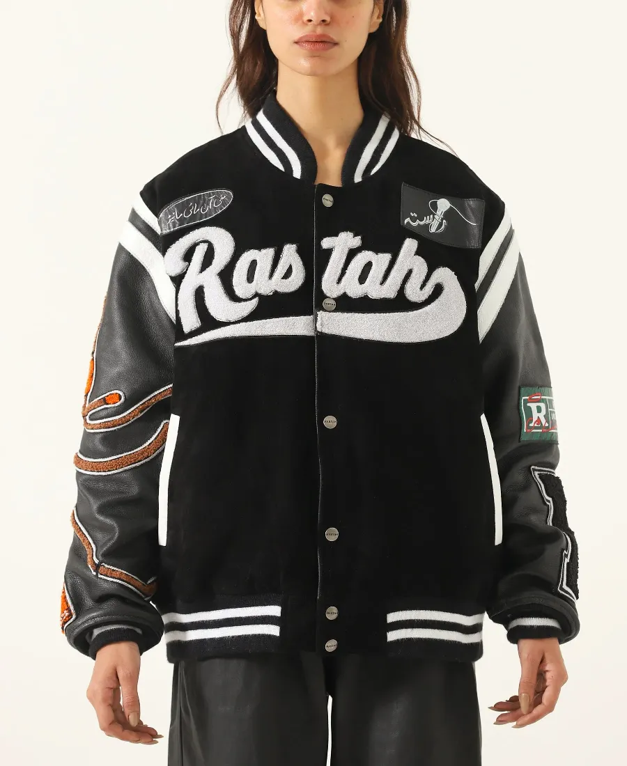 97 Rastah Paradise Varsity Jacket | Trendy Leather Jackets