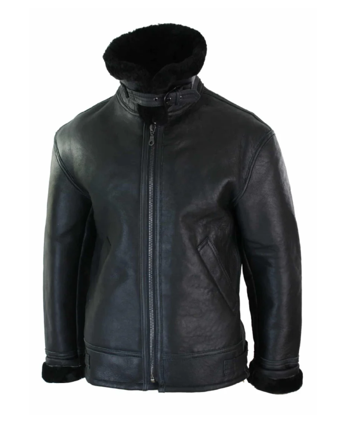 B3 Premium Sheepskin Flight Aviator Jacket Front