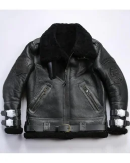B3 Premium Sheepskin Flight Shearling Jacket - Trendy Leather Jackets