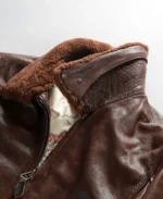 G-1 Flight Leather Bomber Jacket Collar - Trendy Leather Jackets
