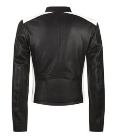 Men Cafe Racer Vintage Patchwork Leather Jacket Back - Trendy Leather Jackets