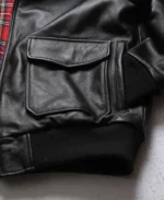 Men's Classic A-2 Aviator Bomber Jacket Pocket - Trendy Leather Jackets