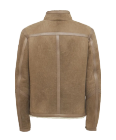 Men’s Madtom Brown Leather Jacket Back - Trendy Leather Jackets