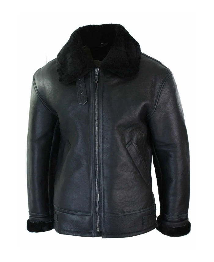 Shop The B3 Premium Sheepskin Flight Aviator Jacket