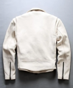 Shop The Men's Motorcycle White Leather Jacket - Trendy Leather Jackets
