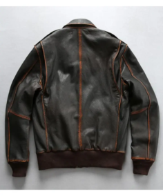 Shop The Men's Washed Goatskin A2 Flight Jacket - Trendy Leather Jackets
