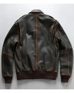 Shop The Men's Washed Goatskin A2 Flight Jacket - Trendy Leather Jackets