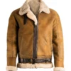 Brad Men’s Brown B-3 Bomber Leather Jacket