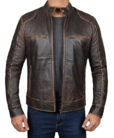 Navarro Dark Brown Cafe Racer Jacket