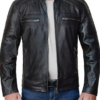 Cafe Racer Lambskin Leather Jacket